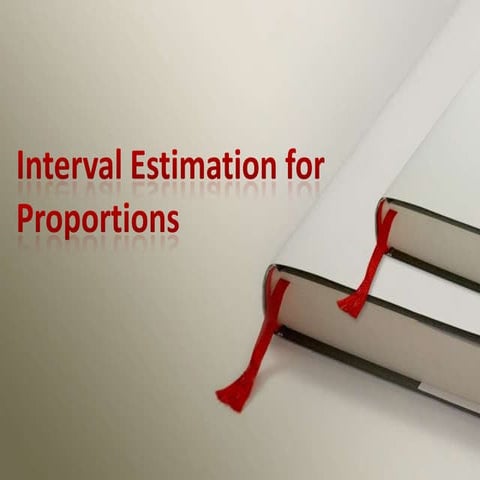Interval estimation for proportions