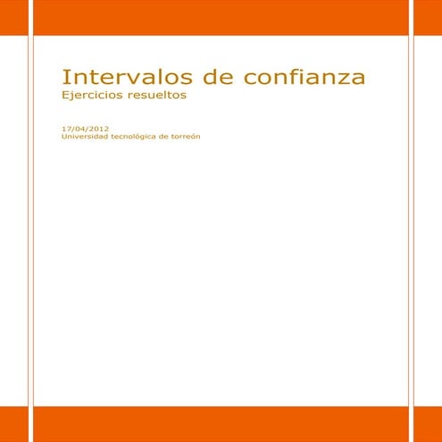 Intervalos de confianza p subir al blog