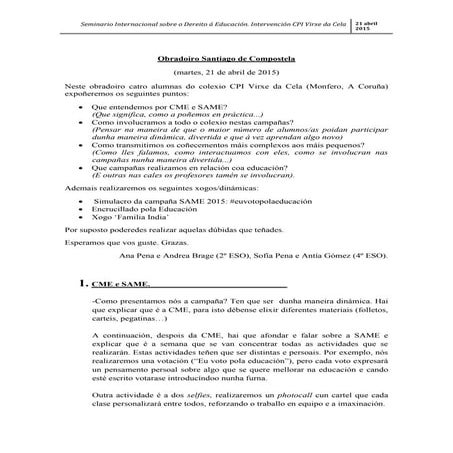 Intervención cpi virxe da cela