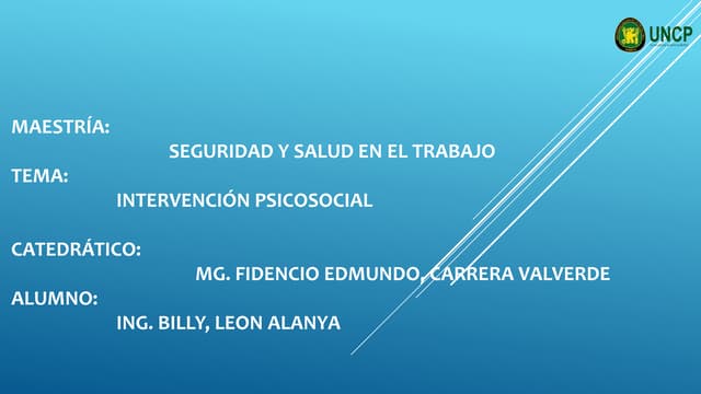 Intervención psicosocial