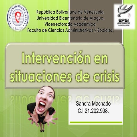 Intervención en crisis - Psicología 