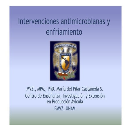 Intervenciones antimicrobianas y enfriamiento