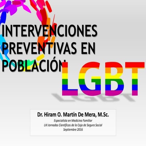 Intervenciones preventivas en población lgbt