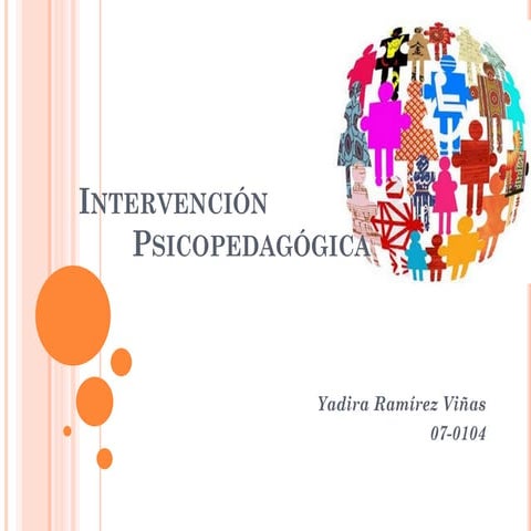 Intervención psicopedagógica
