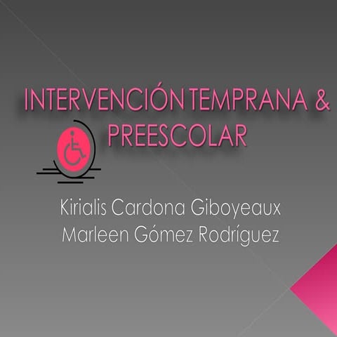 Intervencion Temprana