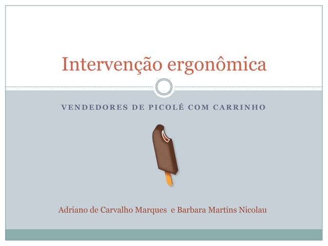 Intervenção ergonômica