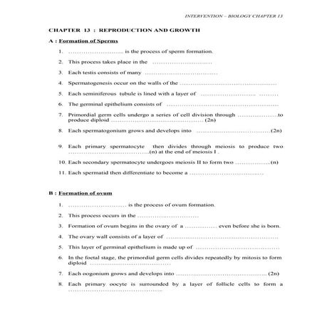 Intervensi biology Form 5 chapter 4