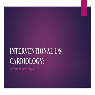 interventional cardiology ultrasound ppt