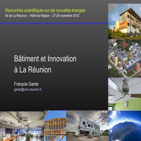 Bâtiment et innovation à la Réunion