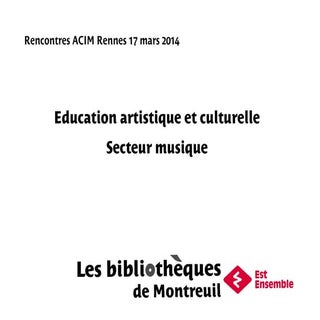Atelier éducation artistique et cul...