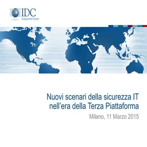 Predictive Security in the 3rd Platform Era