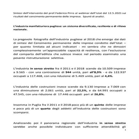 Censimento Permanente delle imprese 