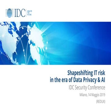 Le mutazioni del rischio IT nell’era della privacy e dell’intelligenza artifi...