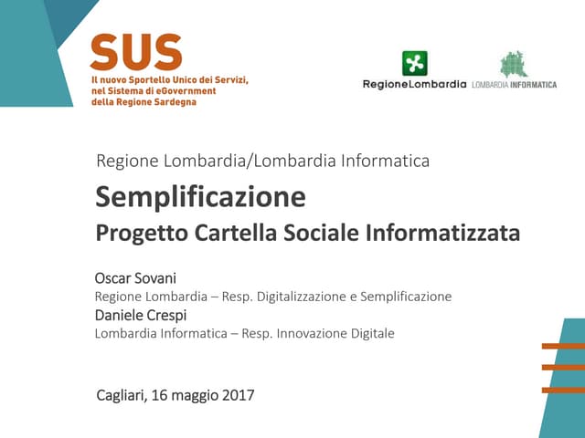 Cartella Sociale Informatizzata in Regione Lombardia