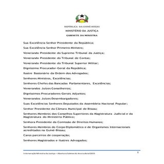 Discurso da Ministra Carmelita Pire...