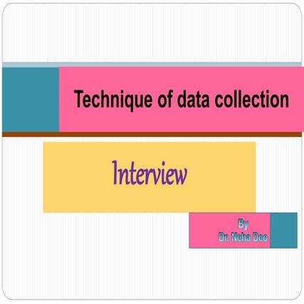 Interview technique
