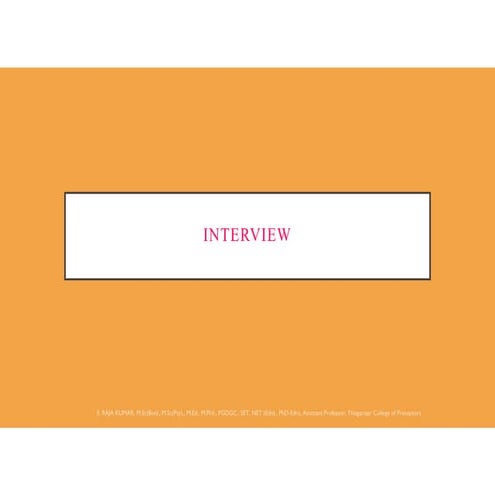 Interview- CHILDHOOD AND GROWING UP