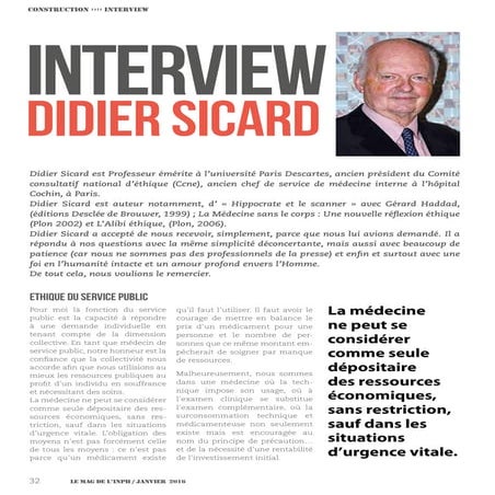 Interview Rencontre avec Didier SICARD 
