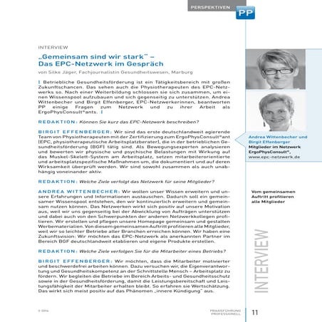 Das EPC-Netzwerk im Gespräch - Interview