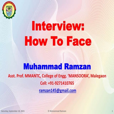 Interview  how to face