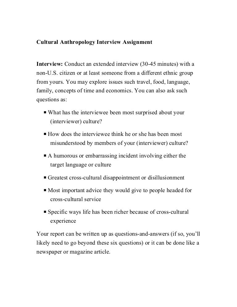 Interview assignment