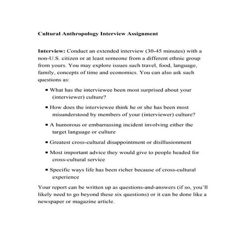 Interview assignment | PDF