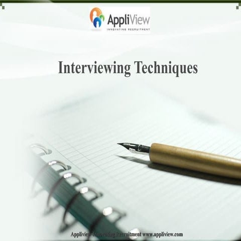 Interviewer tips
