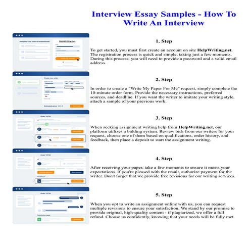 Interview Essay Samples - How To Write An Interview