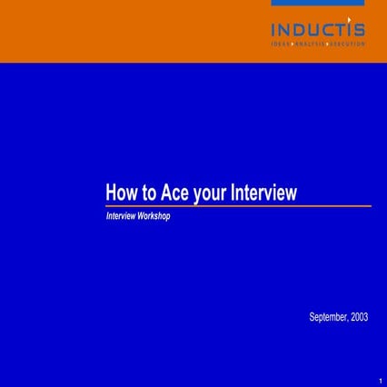 Interview guide