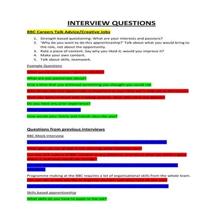 Interview Help | DOCX