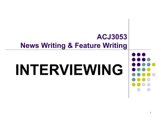 Interviewing