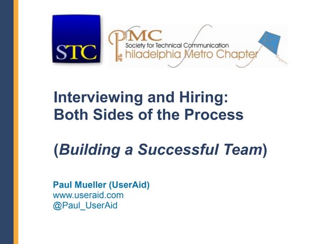 Interviewing and Hiring: Both Sides of the Process