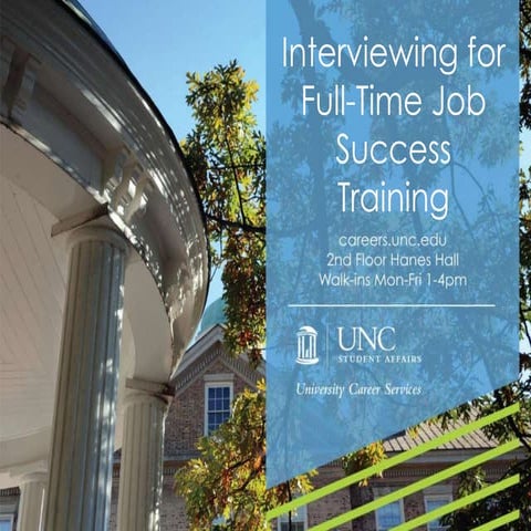 Interviewing for full time job success training