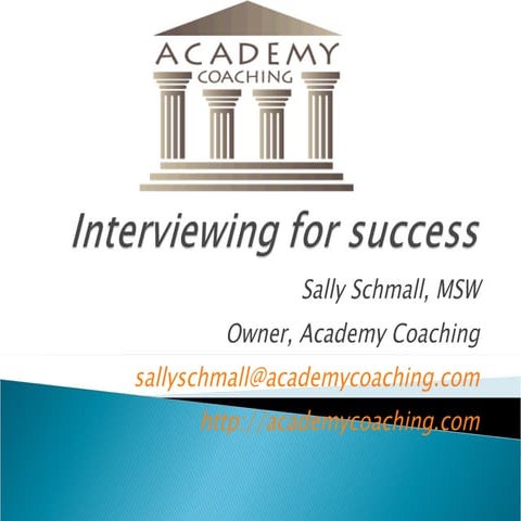 Interviewing For Success | PPT
