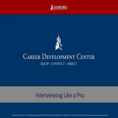 Interviewing Like a Pro