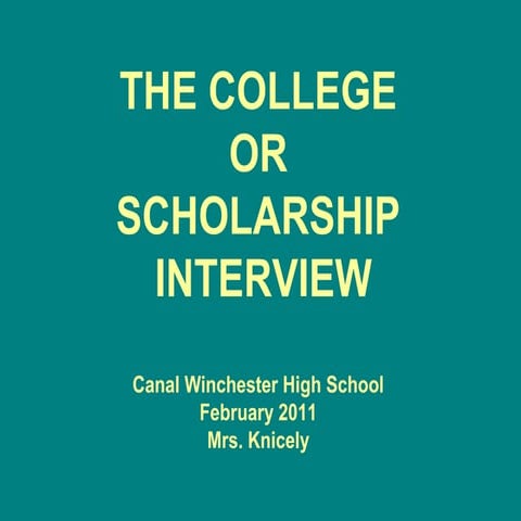 Interviewing powerpoint