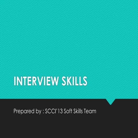 Interview Skills