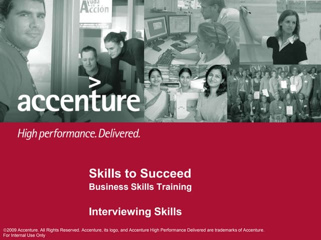 Interviewing Skills Presentation