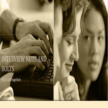 Interview nuts and bolts tip 2