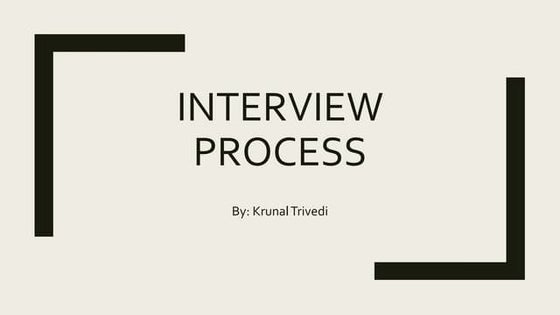 Job interview | PPT