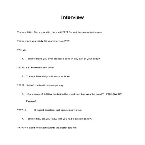 Interview Q&A