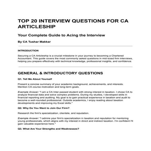 Interview Questions for CA Articleship.pdf