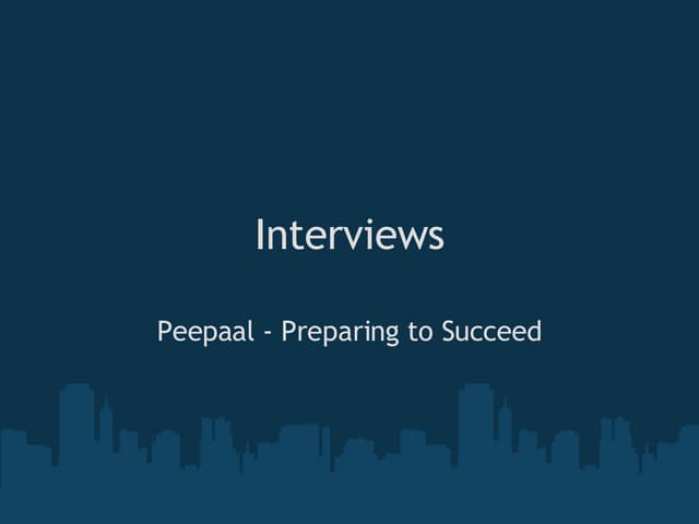 Interviews