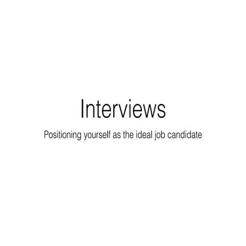 Interviews