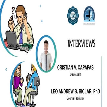 CAPAPAS_Interviews in Qualitative Research