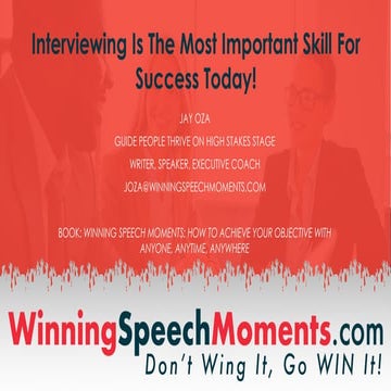 Interviewing Skill is the Most Important Skill for Success Today!- Brookdale ...