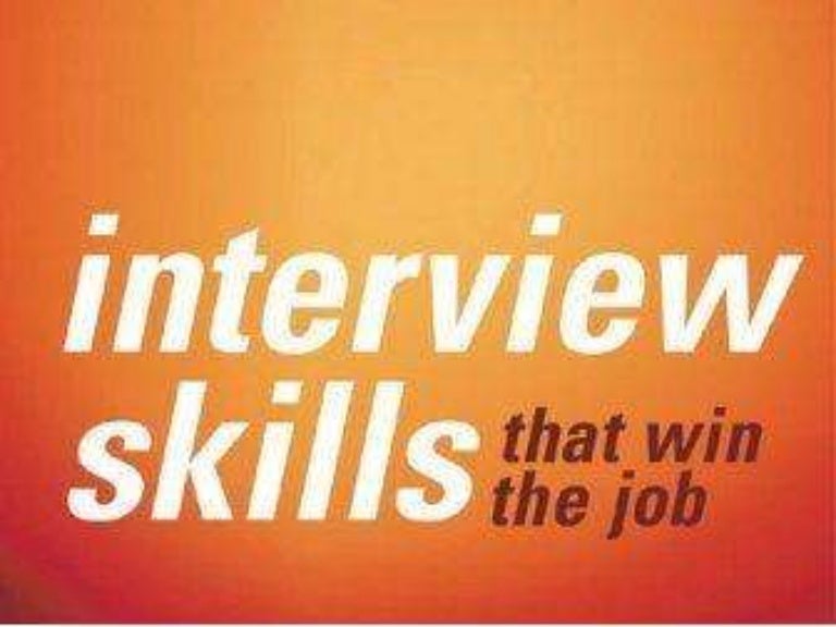 good interviewing skills