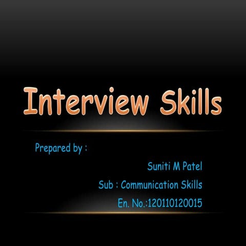 Interview skills
