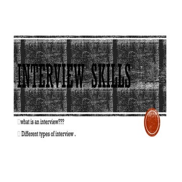 interview skills and their different types. pptx