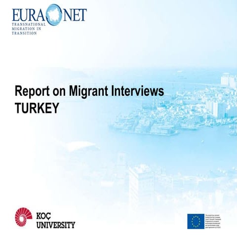 Country report on semi-structured interviews with temporary migrants - Turkey